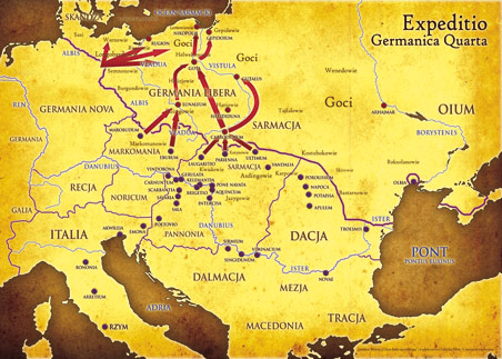 Mapa Expeditio Germanica Quarta